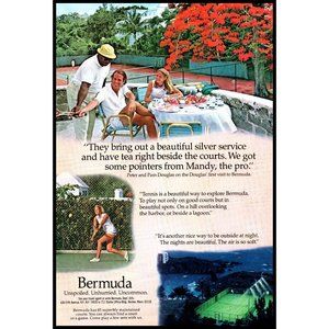 1976 Bermuda Vacation Travel Vintage Print Ad Unspoiled Unhurried Uncommon Decor